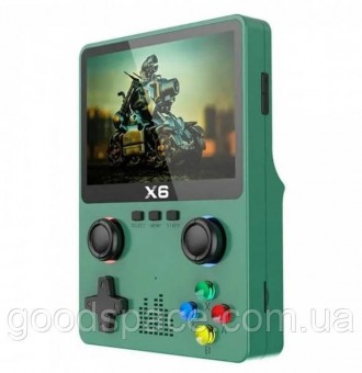 Консоль игровая портативная X6 9401, зеленая. Дніпро. фото 1 Консоль игровая портативная X6 9401, зеленая. Дніпро. фото 1