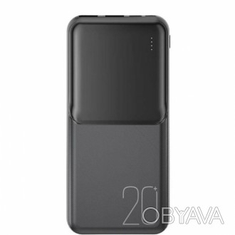 Внешний аккумулятор Power Bank ХО PR252 20000 mAh для двух устройств, батарея за