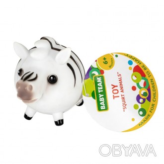 Детская игрушка для купания "Брызгающие животные Зебра" 8750 Белый