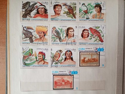 Марки - Индейцы. Куба 1987 год.. Запорожье. фото 1 Марки - Индейцы. Куба 1987 год.. Запорожье. фото 1
