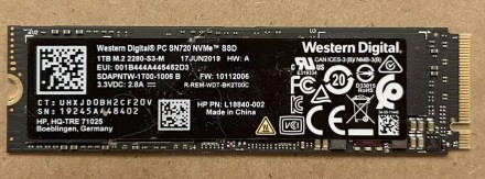 1 TB SSD m.2 NVMe WD Black SN720 - 3D TLC NAND флеш. Хмельницкий. фото 1 1 TB SSD m.2 NVMe WD Black SN720 - 3D TLC NAND флеш. Хмельницкий. фото 1