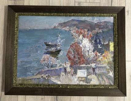 Картина Українського художника Бєлов В.О «Море» 1975 року. Київ. фото 1 Картина Українського художника Бєлов В.О «Море» 1975 року. Київ. фото 1