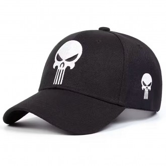 Кепка Бейсболка логотип Каратель (Punisher, череп) с изогнутым козырьком Черный,. Днепр. фото 1 Кепка Бейсболка логотип Каратель (Punisher, череп) с изогнутым козырьком Черный,. Днепр. фото 1