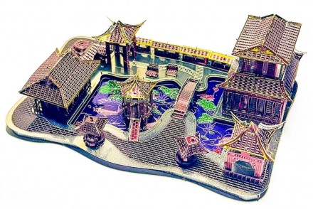 Металлический 3D-пазл Сады Сучжоу цветные. . фото 3
Металлический пазл 3D модель Сады Сучжоу цветные.
Размер собранной модели - 10. . фото 3