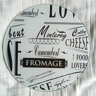 Набір Дошка Підставка Ніж Струна Ліра Нарізк Мяких Сирів Brie Camamber. . фото 4 Ціна за весь набір 2600 грн.
Округла та класична дошка для подачі сирів вироб. . фото 4