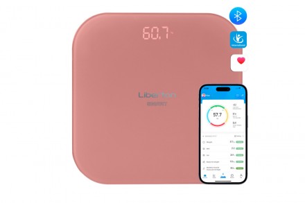 Вага підлогова Liberton LBS-0812 Smart 180 кг рожева. Київ. фото 1 Вага підлогова Liberton LBS-0812 Smart 180 кг рожева. Київ. фото 1
