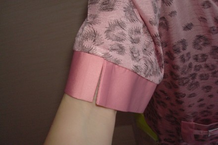 Красивый элегантный женский блузон на пуговицах в нежный розовый пудровый цвет, . . фото 7