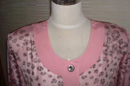 Красивый элегантный женский блузон на пуговицах в нежный розовый пудровый цвет, . . фото 6