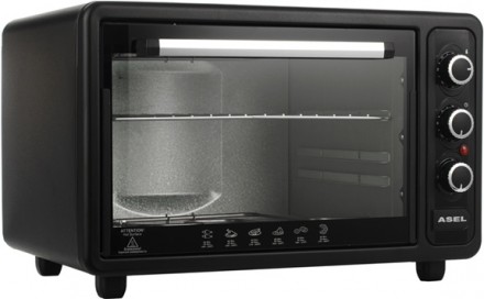Електропіч ASEL AF40-23-Black 40 л чорна. Київ. фото 1 Електропіч ASEL AF40-23-Black 40 л чорна. Київ. фото 1