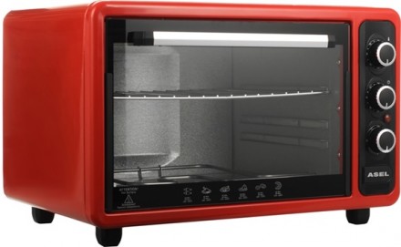 Електропіч ASEL AF40-23-Red 40 л червона. Київ. фото 1 Електропіч ASEL AF40-23-Red 40 л червона. Київ. фото 1