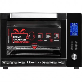 Електропіч Liberton LEO-601E Black 60 л чорна. Київ. фото 1 Електропіч Liberton LEO-601E Black 60 л чорна. Київ. фото 1