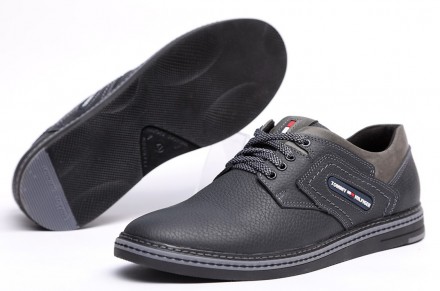 Спортивные кожаные туфли Tommy Hilfiger Sheriff Black-Grey 45. Киев. фото 1 Спортивные кожаные туфли Tommy Hilfiger Sheriff Black-Grey 45. Киев. фото 1