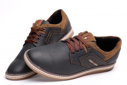 Спортивные кожаные туфли Tommy Hilfiger Sheriff Black-Brown. Киев. фото 1 Спортивные кожаные туфли Tommy Hilfiger Sheriff Black-Brown. Киев. фото 1