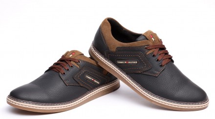 Спортивные кожаные туфли Tommy Hilfiger Sheriff Black-Brown 40. Киев. фото 1 Спортивные кожаные туфли Tommy Hilfiger Sheriff Black-Brown 40. Киев. фото 1