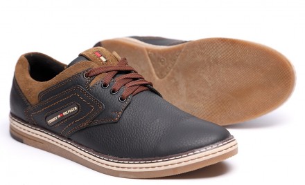 Спортивные кожаные туфли Tommy Hilfiger Sheriff Black-Brown 41. Киев. фото 1 Спортивные кожаные туфли Tommy Hilfiger Sheriff Black-Brown 41. Киев. фото 1