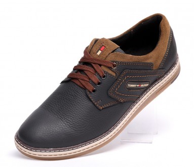 Спортивные кожаные туфли Tommy Hilfiger Sheriff Black-Brown 44. Киев. фото 1 Спортивные кожаные туфли Tommy Hilfiger Sheriff Black-Brown 44. Киев. фото 1