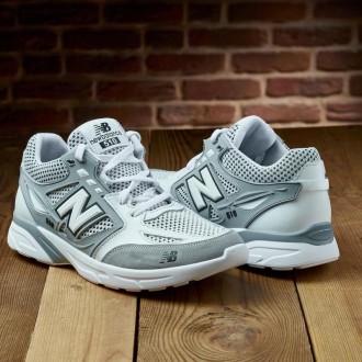 Кросівки чоловічі New Balance Grey-White нубук-сітка. Київ. фото 1 Кросівки чоловічі New Balance Grey-White нубук-сітка. Київ. фото 1