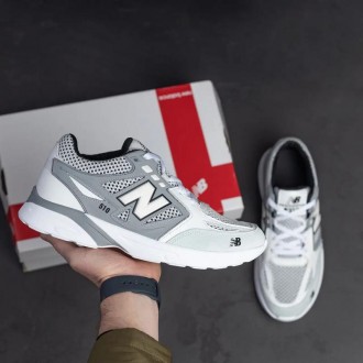 Кросівки чоловічі New Balance Grey-White нубук-сітка. Київ. фото 1 Кросівки чоловічі New Balance Grey-White нубук-сітка. Київ. фото 1