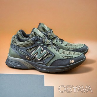 Кроссовки мужские New Balance Olive кожа-сетка 45