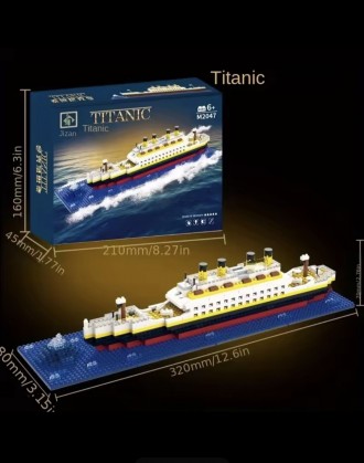 Большой детский коллекционный конструктор 607 деталей в стиле лего Titanic Титан. Одесса. фото 1 Большой детский коллекционный конструктор 607 деталей в стиле лего Titanic Титан. Одесса. фото 1