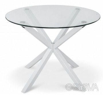 Стол обеденный круглый стеклянный Джин GLASS D-100, Микс Мебель купить в Одессе 