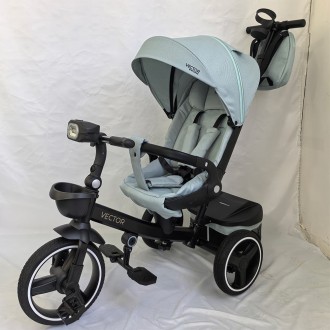 Детский трехколесный велосипед коляска ME 1162-1 VECTOR Cloud Blue поворотное си. Одесса. фото 1 Детский трехколесный велосипед коляска ME 1162-1 VECTOR Cloud Blue поворотное си. Одесса. фото 1