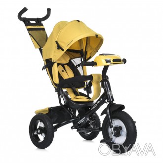 Детский трехколесный велосипед коляска turbo trike MT 1006-10 надувные колёса, к
