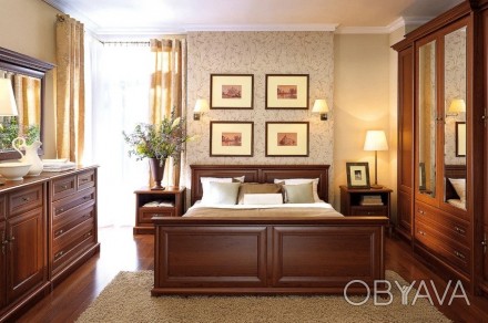 Комплект модульный в спальню Гербор Соната N100006 Каштан (GRB-1234)