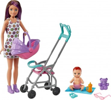 Кукла Барби Скиппер Няня с коляской и пупсом Barbie Skipper GXT34. Бровары. фото 1 Кукла Барби Скиппер Няня с коляской и пупсом Barbie Skipper GXT34. Бровары. фото 1