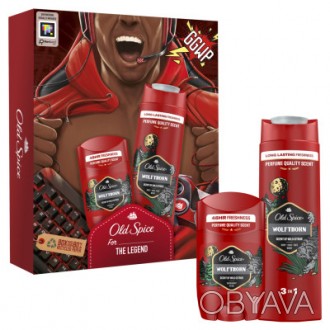 Набор косметики Old Spice Gamer Wolfthorn: Гель для душа 3-в-1 250 мл + Твердый