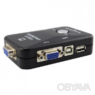 2-портовый KVM свич, переключатель USB