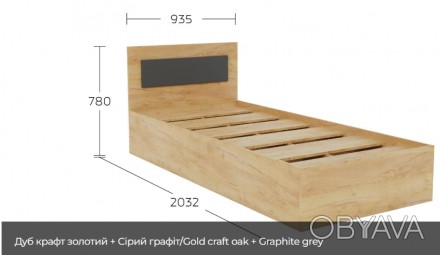 Кровать односпальная 90х200 ДСП Вива Гарант купить в Одессе, Украине