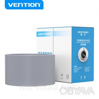 Патч-корд (Бухта) Vention CAT UTP5e Ethernet, 305 м Blue, rj-45 - rj-45, 8 жил (
