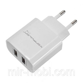 Мережевий зарядний пристрій Konfulon C18, Cable Lightning, 2,1A, White. Бородянка. фото 1 Мережевий зарядний пристрій Konfulon C18, Cable Lightning, 2,1A, White. Бородянка. фото 1