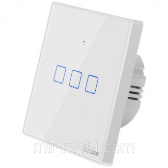 Розумний сенсорний Wi-Fi перемикач Sonoff T2EU3C-TX. Бородянка. фото 1 Розумний сенсорний Wi-Fi перемикач Sonoff T2EU3C-TX. Бородянка. фото 1