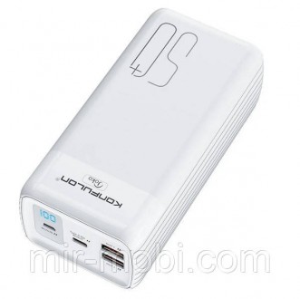 Універсальна мобільна батарея Konfulon A24Q, PD+QC 3.0, 22.5W, 50000 mAh White. Бородянка. фото 1 Універсальна мобільна батарея Konfulon A24Q, PD+QC 3.0, 22.5W, 50000 mAh White. Бородянка. фото 1
