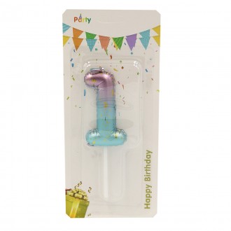 Свеча для торта Цифра 1, блистер. Киев. фото 1