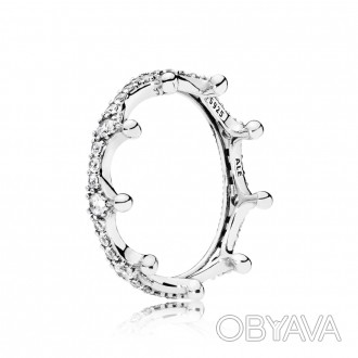 Серебряное кольцо "Корона" 197087CZ