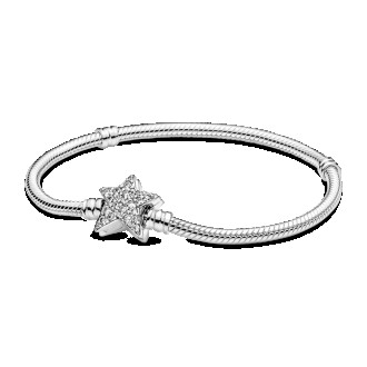 Серебряный браслет Pandora с асимметричной застежкой-звездой 599639C01. Рівне. фото 1 Серебряный браслет Pandora с асимметричной застежкой-звездой 599639C01. Рівне. фото 1