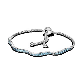 Серебряный браслет Pandora "Синие волны" 599436C01. Рівне. фото 1 Серебряный браслет Pandora "Синие волны" 599436C01. Рівне. фото 1