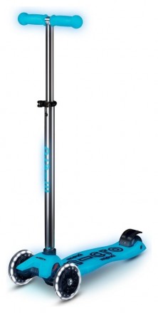 Самокат MICRO серії "Maxi Deluxe Glow LED" – СИНІЙ КРИШТАЛЬ (до 50 kg, 3-х коліс. Одеса. фото 1 Самокат MICRO серії "Maxi Deluxe Glow LED" – СИНІЙ КРИШТАЛЬ (до 50 kg, 3-х коліс. Одеса. фото 1