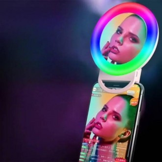 Селфи-кольцо светодиодное с зеркалом для телефона/планшета Selfie Ring Light Роз. Ровно. фото 1 Селфи-кольцо светодиодное с зеркалом для телефона/планшета Selfie Ring Light Роз. Ровно. фото 1