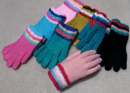 Перчатки детские для девочки зимние, вязаные, яркие, Douhia Gloves (размер р.16. Днепр. фото 1 Перчатки детские для девочки зимние, вязаные, яркие, Douhia Gloves (размер р.16. Днепр. фото 1