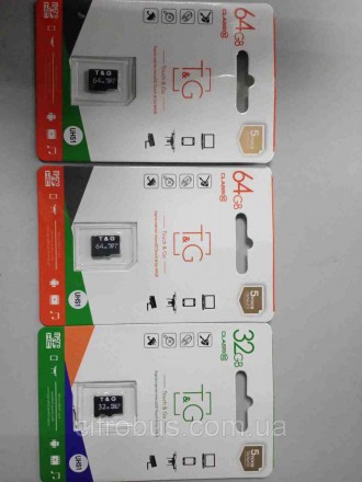 Карта флеш пам'яті Б/У T&G microSDXC (UHS-1) 64 GB class 10. Київ. фото 1 Карта флеш пам'яті Б/У T&G microSDXC (UHS-1) 64 GB class 10. Київ. фото 1