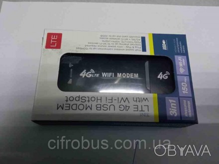 3G/4G LTE и ADSL модемы Б/У 4G Модем роутер WI-FI LTE USB Hot Spot 3in1 Black