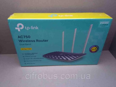 Мережеве обладнання Wi-Fi та Bluetooth Б/У TP-Link Archer C20. Київ. фото 1