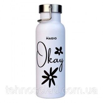 Термопляшка Magio MG-1041W QB-938 500 мл. Кам'янське. фото 1 Термопляшка Magio MG-1041W QB-938 500 мл. Кам'янське. фото 1
