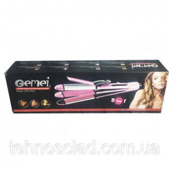 Щипці випрямляч мультистайлер 3 в 1 GEMEI YH-959 GM-2966 t200. Кам'янське. фото 1 Щипці випрямляч мультистайлер 3 в 1 GEMEI YH-959 GM-2966 t200. Кам'янське. фото 1