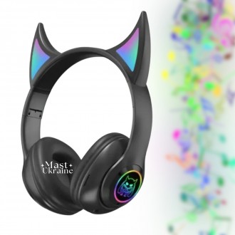 Bluetooth наушники CAT с кошачьими ушками, микрофоном и слотом MicroSD STN-25-Bl. Одесса. фото 1 Bluetooth наушники CAT с кошачьими ушками, микрофоном и слотом MicroSD STN-25-Bl. Одесса. фото 1