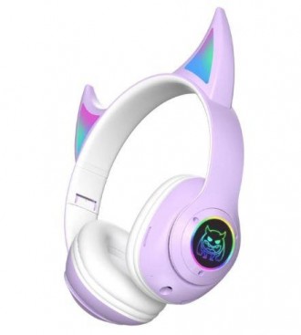 Наушники CAT с кошачьими ушками Bluetooth STN-25-Purple. Одесса. фото 1 Наушники CAT с кошачьими ушками Bluetooth STN-25-Purple. Одесса. фото 1